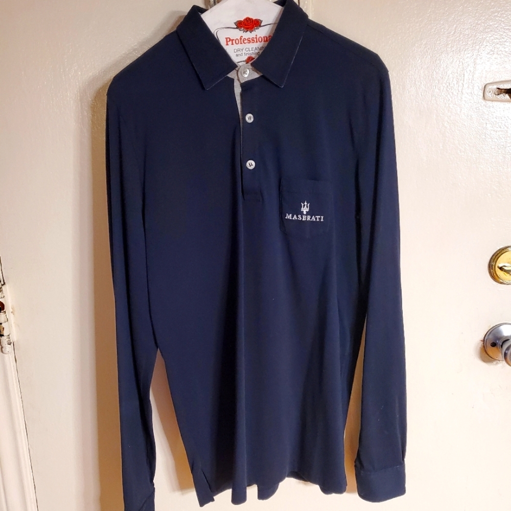 Maserati Logo polo long sleeves shirt